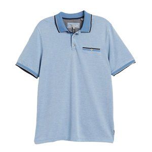Ted Baker Chipa Solid Tipped Pocket Polo Blue